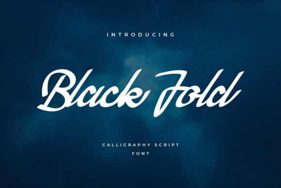 Black Fold: A Bold and Stylish Script Font for Web Design