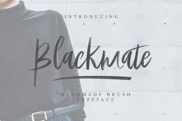 Blackmate: A Handwritten Script Font for Editorial Charm