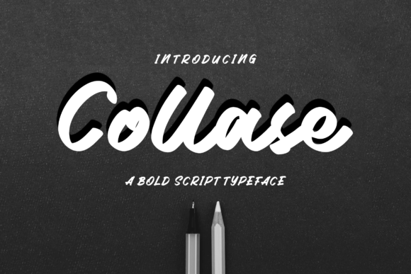 Collase: A Bold Script Font for Creative Makers