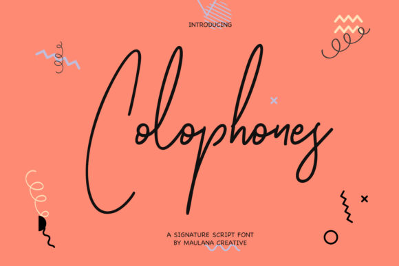 Colophones: A Sweet and Cursive Font for Your Next Campaign