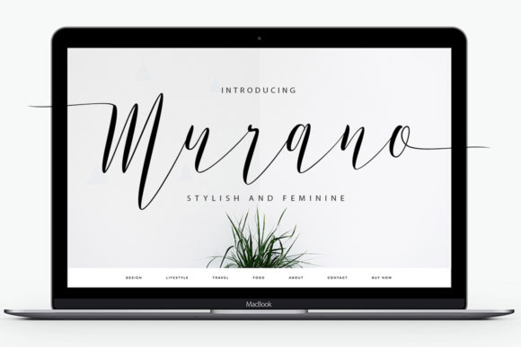 Discover Murano: A Modern Script Font for Web Design