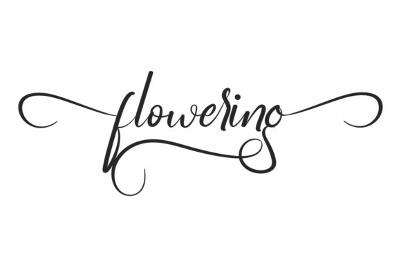 Elevate Your Web Design with Flowering, the Elegant Handwritten Font