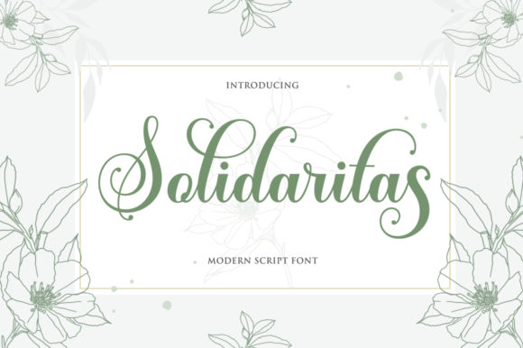 Explore Solidaritas: A Sweet and Cursive Handwritten Font