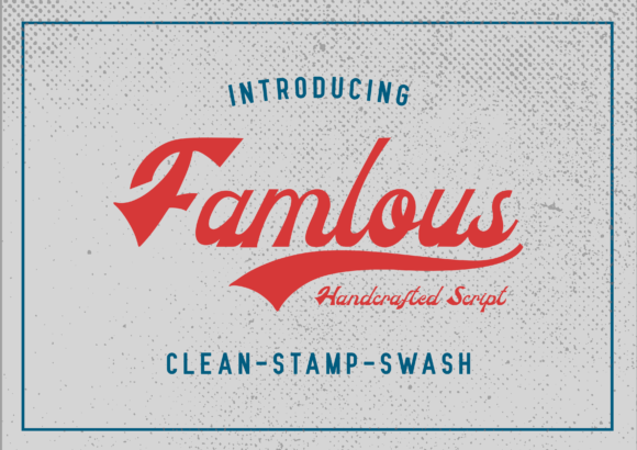 Famlous: A Bold Handwritten Font for Editorial Elegance