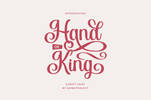 Hand of King: Elevate Your Brand with a Premium Handwritten Font