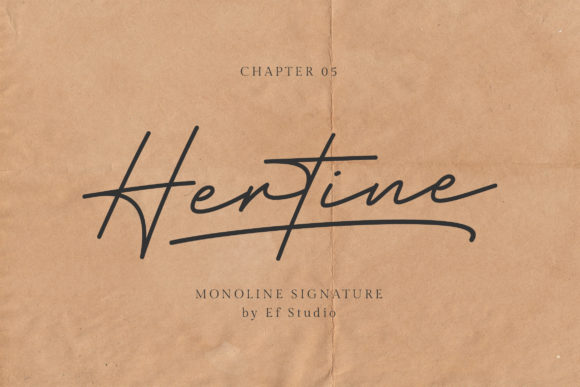 Hertine: A Script Font with Elegance and Charm