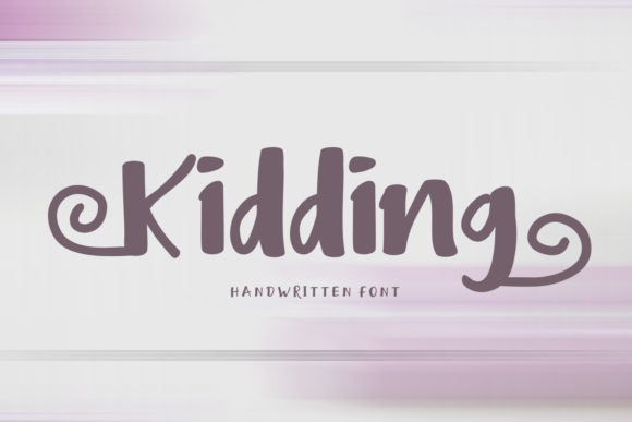 Kidding: A Joyful Handwritten Font for Engaging Campaigns