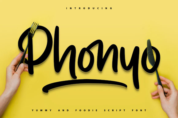 Phonyo: A Bold and Stylish Handwritten Font for Editorial Design