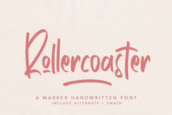 Rollercoaster: A Handwritten Font for Creative Branding
