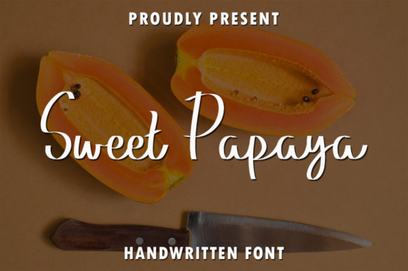 Sweet Papaya: A Refreshing Script Font for Creative Projects