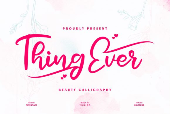 Thing Ever: A Sweet and Paint Brushed Handwritten Font for Web Design