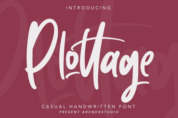 Transform Your Brand with Plottage: A Bold Handwritten Font