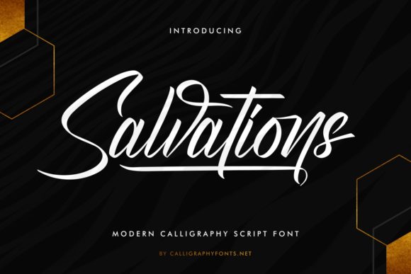 Transform Your Brand with Salvations: A Premium Script Font