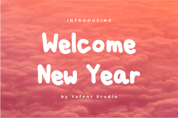 Welcome New Year: A Playful Handwritten Font for Editorial Design