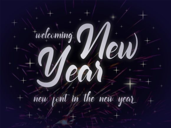 Welcoming New Year: A Handwritten Font for Makers