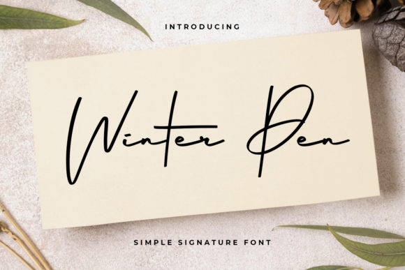 Winter Pen: A Handwritten Font for Elegant Editorial Design